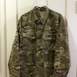 PROPPER VTG. CAMO ARMY CARGO JACKET. M/R